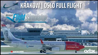 MSFS 2020 | Real World Norwegian OPS | Full Flight | PMDG 737-800 | GSX Pro | EPKK ENGM |