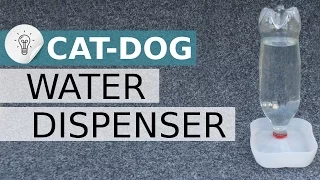 Water dispenser for cat, dog and pets - Water fountain - DIY - Recycle your bottle