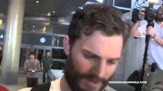 January 6th, 2015 - JAMIE DORNAN arrives at LAX Airport in Los Angeles #1