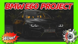 BUILDING A BMW E60 IN 6 MINUTES #building #bmwe60 #projectcar #upgrades #carparts