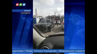 Пьяный водитель прокатил на капоте полицейского в Симферополе