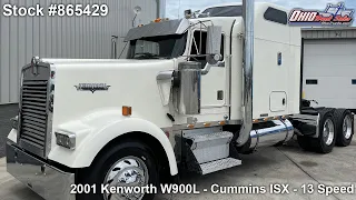 2001 KENWORTH W900L - 865429 - SOLD