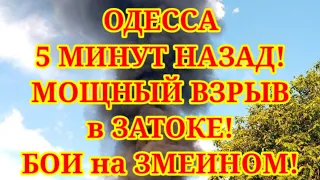 ОДЕССА. 5 МИНУТ НАЗАД! МОЩНЫЙ ВЗРЫВ в ЗАТОКЕ! БОИ на острове ЗМЕИНОМ!