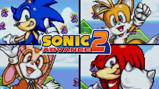 SONIC ADVANCE 2 - All Endings (All Characters)