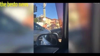 Serious road rage leads to a brawl between drivers