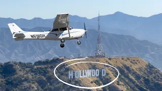 ONE SIX RIGHT! Flying a Cessna 172 over LA, HOLLYWOOD & MALIBU from Van Nuys 16R