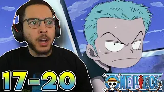 zoro is the GOAT!! One Piece Episodes 17, 18, 19 & 20 Reaction!