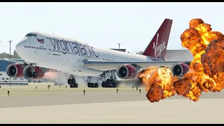 B747 Pilot Got Fired For This Take Off [XP11]