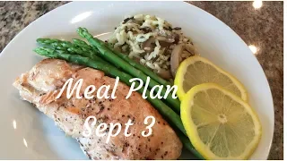 Meal Plan Sept 3 | Recipe Links