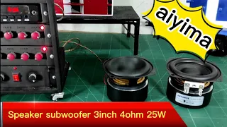 subwoofer speaker aiyima 3 inch 4/8 ohm 25w