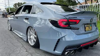 Smoked Eagle eye taillights install and plastic dip Badges￼ 2018-2022 accord #mods #10thgenaccord