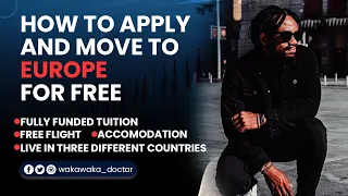 MOVE TO EUROPE FOR FREE || FULLY FUNDED SCHOLARSHIPS IN EUROPE || TRAVEL FOR FREE