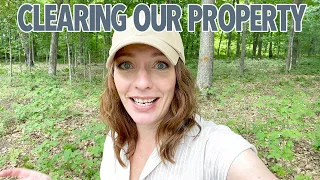 Clearing Woods for our New Home Build Without Heavy Machinery ~  Clearing Land by Hand ~ 10 acres