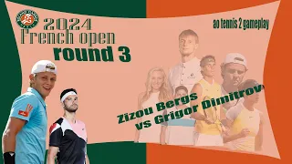 Zizou Bergs            vs Grigor Dimitrov          🏆 ⚽ French  Open (05/27/2024) 🎮 gameplay AO  2