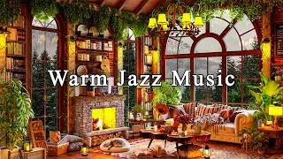 Jazz Relaxing Music to Work, Study, Focus ☕ Warm Jazz Instrumental Music & Cozy Coffee Shop Ambience