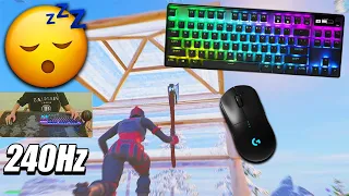 [240 FPS 4K] RANKED Gameplay 🏆 ASMR Fortnite Chill 😴 Relaxing Keyboard Sounds 🎧