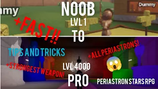 Noob to Pro FAST! +All periastrons in Roblox Periastron Stars RPG!!