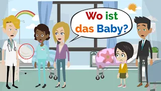 Deutsch lernen | Wer hat das Baby geklaut? | Wortschatz und wichtige Verben