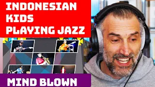 5 Indonesian Kids Play Fussion Jazz "SKETSA" (Karimata) reaction