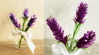 DIY ПОТРЯСАЮЩИЙ ЦВЕТОК ИЗ БУМАГИ БЕЗ КЛЕЯ к 8 марта своими руками | Paper LAVENDER flowers
