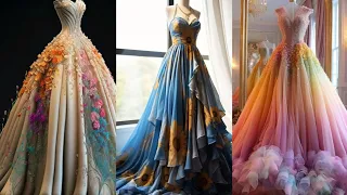 Ball gown/Princess gown for party wear designer dresses stylish and fashionable Tranding gowns