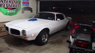 cold start 1975 pontiac firebird trans am