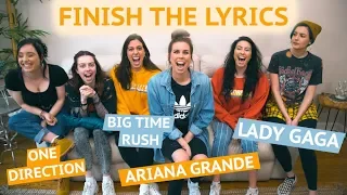 FINISH THE LYRICS CHALLENGE #2