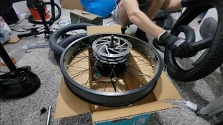 How To Change A Rear Tire On A Fat-tire Ebike❗️❗️( Jasion EB7 2.0 )#flat #slime #ebike