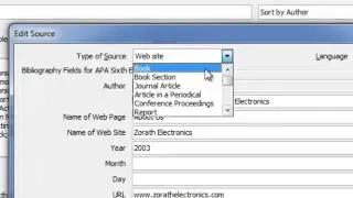 Adding Citations & References Using MS Word