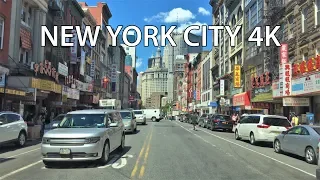 Driving Downtown - NYC Lower East Side 4K - USA