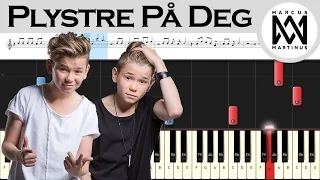 Marcus & Martinus - Plystre På Deg - Piano tutorial