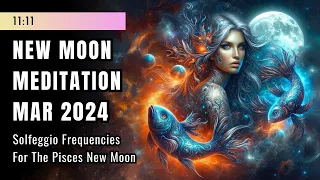 New Moon in Pisces March 2024 Sound Meditation & Healing Frequencies 🧜‍♀️✨ 432 Hz
