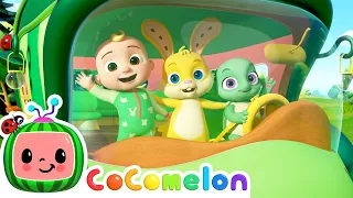 Wheels on the Bus with Baby Animals | CoComelon Animal Time | Animal Nursery Rhymes