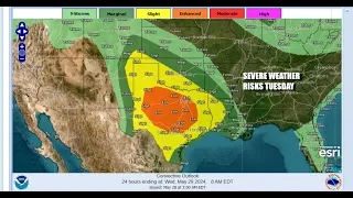 Joe & Joe Weather Show Podcast Severe Weather Shifts to Texas & the Plains,  Calmer in the East