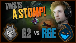 WASHED UP? NO... | G2 vs RGE | Nemesis LEC Live View