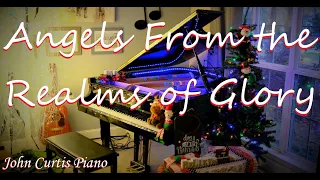 Angels From the Realms of Glory - Christmas piano instrumental with lyrics