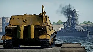 【WarThunder】シュトゥルムティーガー vs ソ連軍艦（戦艦・巡洋艦・駆逐艦・魚雷艇）