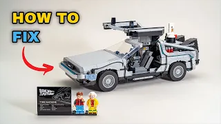 How to FIX your Back to the Future Time Machine - Lego Set #10300