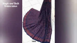Chiffon Brasso Sarees in DD Collections - Active Resellers welcome - Watsapp 8695682104