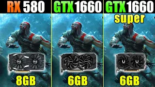 RX 580 vs. GTX 1660 vs. GTX 1660 Super - Test in 25 Games + FSR Benchmarks