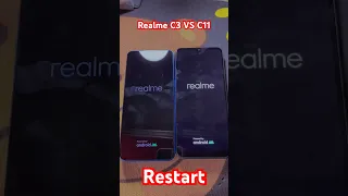 Realme C3 VS Realme C11 Restart Machine #shorts