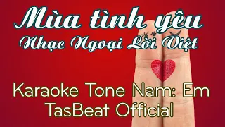 Karaoke Mùa Tình Yêu - Tone Nam | TAS BEAT