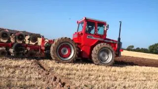 Rare 1979  Articulated Massey Ferguson 1250 Ploughing at West Mains.SW Scotland.