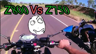 Z800 vs Z750! Duelo Kawasaki