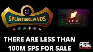 THERE ARE LESS THAN 100M SPS FOR SALE