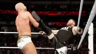 WWE RAW 2016 | Cesaro VS. Styles VS. Jericho VS. Owens | Match Highlights: April 4, 2016