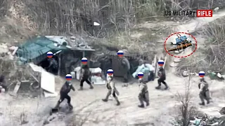 How Ukrainian FPV Drones Blasts Russian Soldiers in Trenches in Brutal Frontline Battles