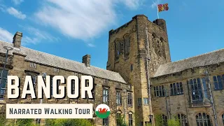 BANGOR, Wales | 4K Narrated Walking Tour | Let's Walk 2023