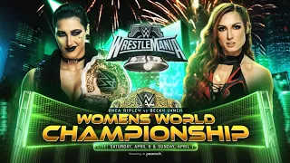 Becky Lynch vs Rhea Ripley - WWE WOMENS WORLD CHAMPIONSHIP - WRESTLEMANIA XL