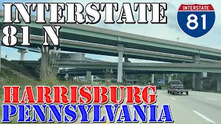 I-81 North - Harrisburg - Carlisle - Hershey - Pennsylvania - 4K Highway Drive